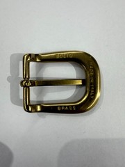 Solid Brass Satin Brass Belt Buckle Made in Italy Fits 0.98&Prime; Belt Strap