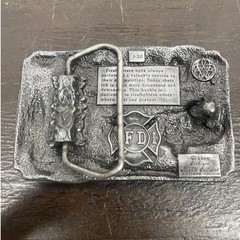 Fire Dept Men&rsquo;s Belt Buckle Western Cowboy Native American