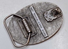 Vintage 1990 Mac Tools « Driving Force of the 90s Belt Buckle » – Made In USA.