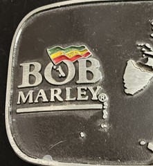 Bob Marley Belt Buckle Three Inches By Four And A Quarter Inches Fast Shipping