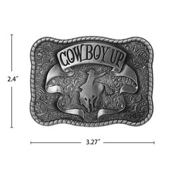 Vintage Cowboy Up Western Belt Buckle for Men & Women – Unique Western Style Acc
