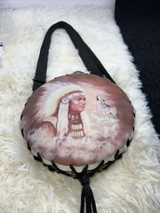 Native Leather Water Cantina Brown Buckle Adjustable Woof & Chief