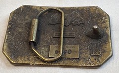 Deer Belt Buckle 1976 Rectangle 3.25 By 2.25 in Number D520 Made USA