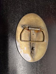 County of Nassau NY 1925-1975 Police Commemorative Belt Buckle Brass Gold Tone