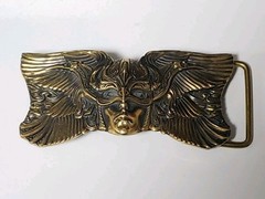 Karmpa Valkyrie Brass Belt Buckle- Viking Ukraine Metal Art Cast