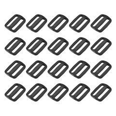 Bag Belt Glide Buckle (2cm/0.8&Prime;) 20Pcs, Plastic Adjustable Buckle Fasteners