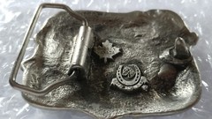 COUNTRY MUSIC STARS BANJO GUITAR FIDDLE BELT BUCKLE MADE IN CANADA