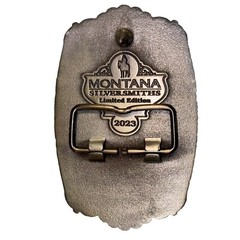 PENDLETON WHISKY Belt Buckle Montana Silversmiths LET&rsquo;ER BUCK PROMO, 2023, NEW