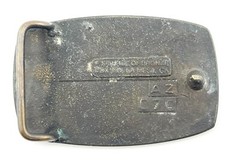 1981 Howard Hughes Flying Boat Spruce Goose Belt Buckle – Age of Bronze – Calif.
