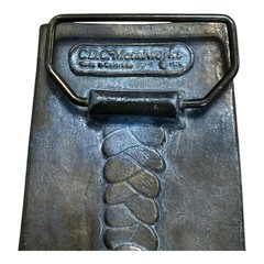 Vintage Belt Buckle CDC Metalworks Warning Trespassers Will Be Violated
