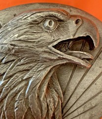 1987 Eagle Head Profile BELT BUCKLE 3D Relief Amazing Detail Collectible #0-50
