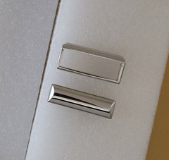 New 1 3/8&Prime;, 35mm belt keepers(#40B) 2pcs for man/women silver nickel color USA