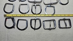 Mixed Lot 19 Belt Buckels Different Shapes And Sizes Some Vintage Also Vtg Spurs