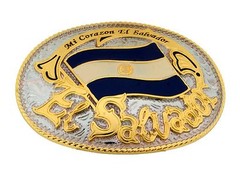 El Salvador Flag Belt Buckle Salvadorans National Mother Anniversary Day Gifts