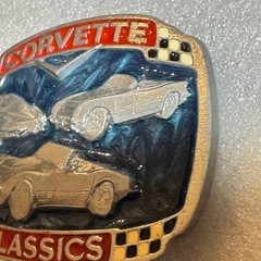 Corvette Classics Belt Buckle Metal Cars Racing Emblem Reissue