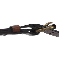 TOURBON Leather Belt 27-40 inch for Men with Double Prong 40-inch Long, Brown