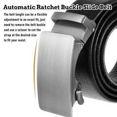 QfwdfcTrenz 35mm Ratchet Belt Buckle Only for 1 3/8 Slide One Size, Silver
