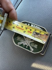U.S. Marines Vintage Enameled Belt Buckle (MESS WITH THE BEST DIE LIKE THE REST)