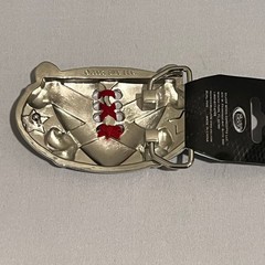 Silver Moon Belt Buckle Heart Lace Up Skull Stars Silver Metal 2005