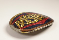 1978 BOSTON Vintage Rock n Roll Music Metal Belt Buckle, Pacifica Mfg.