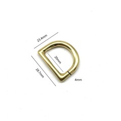 Premium D Loop Seamless D Ring 20mm Bag lot
