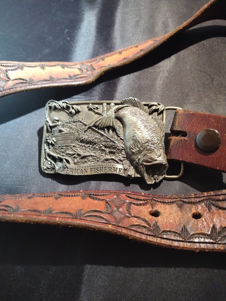 Limited Edition 1983 1142/5000 Arroyo Grande Buckle Co. American Fisher. Buckle
