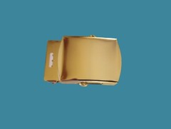U.S MILITARY STYLE BRASS ROLLER BELT BUCKLE 1.25&Prime; WIDE FOR TROUSER WEB BELT