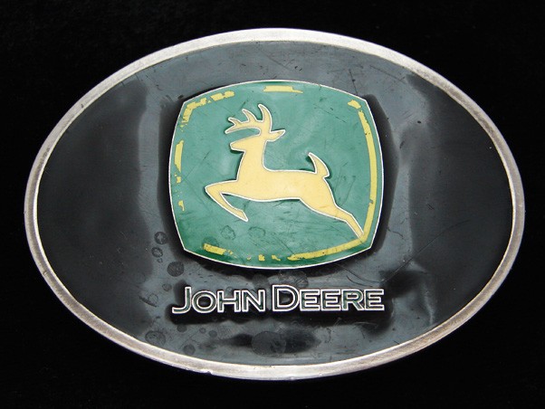 PH13119 REALLY NICE **JOHN DEERE** TRACTOR COMPANY SILVERTONE BELT BUCKLE