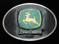 PH13119 REALLY NICE **JOHN DEERE** TRACTOR COMPANY SILVERTONE BELT BUCKLE