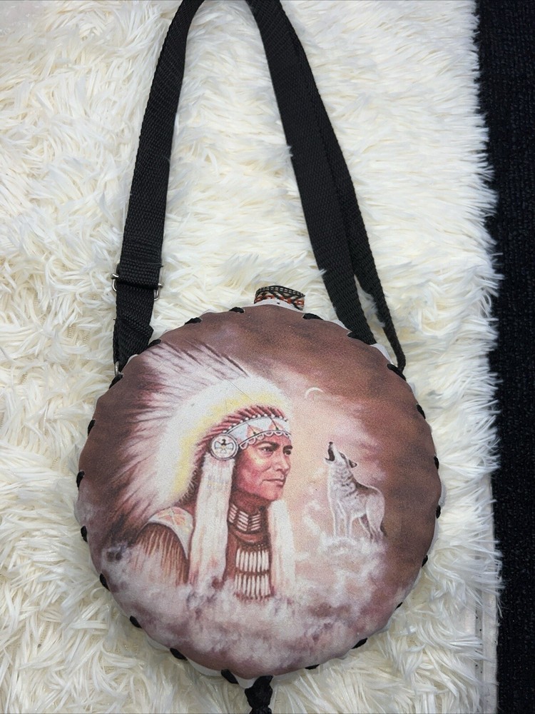 Native Leather Water Cantina Brown Buckle Adjustable Woof & Chief