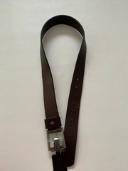 Nixon Americana Dark Brown Leather Belt Size XS