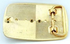 Gold Color Oval 40×30 40mm x 30mm Lapis Lazuli Cabochon Gem Belt Buckle EPBB164