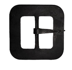 2&Prime; Square Plain Hand-Forged Buckle – (3&Prime; overall size, 2&Prime; inside opening)