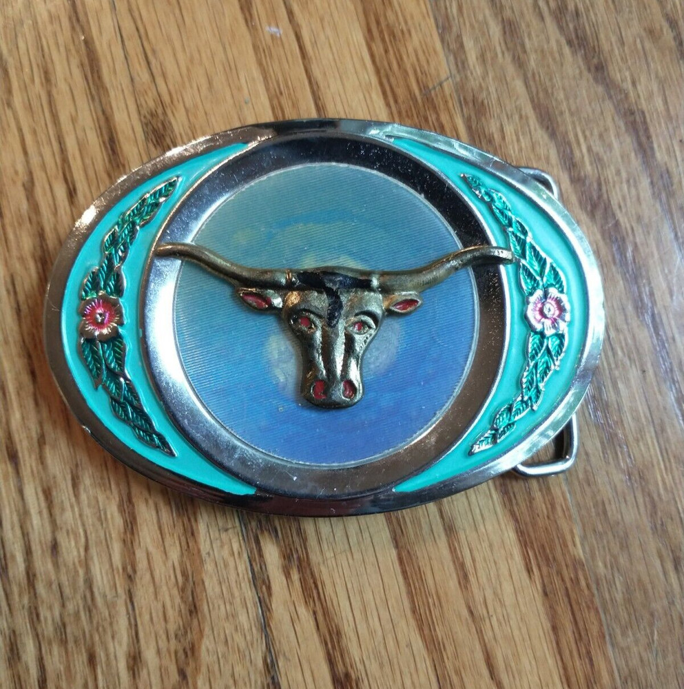 Western Style Made in Mexico Longhorn Belt Buckle Imperial Hebillas