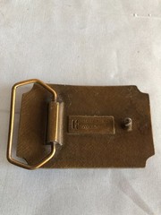 Humphreys Leather Goods RIO GRANDE Brass Tone Belt Buckle #F33