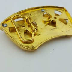 On Sale: Rock Rebel Yellow Gold Double Turntable Spinning Buckle