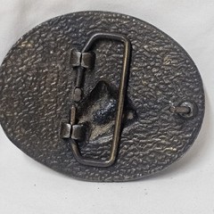 Vintage Smith Tool Belt Buckle Mens Brass Tone Oilfield Drill Bit Made in Canada