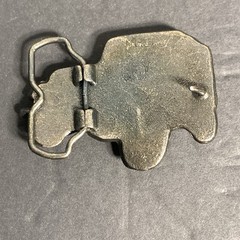 Vintage 70S Jeep Wrangler Brass Belt Buckle Made In USA M.B.C.I