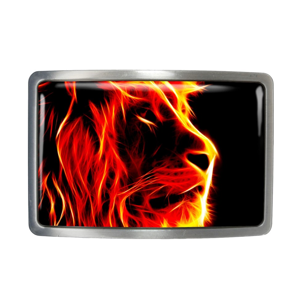 Lion Belt Buckle – King of the Jungle Animal Art Belt Buckle – 752