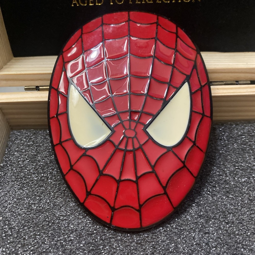 Marvel Comics SPIDER-MAN Face Enamel Finish Metal BELT BUCKLE
