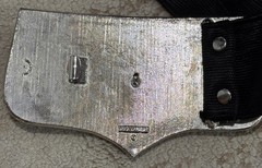 ACCESSOCRAFT SILVER TONE AND FAUX BLACK LEATHER EAGLE BELT BUCKLE BLACK BELT