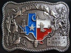 NOCONA Western Belt Buckle Texas Scene 37592