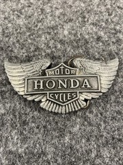 Vintage Honda Motorcycles Belt Buckle Possibly Pewter 70’s Advertising