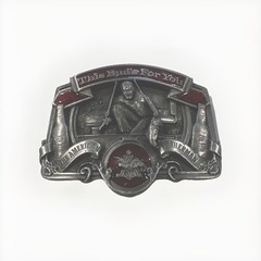 Vintage Anheuser Busch The American Fisherman Belt Buckle Beer Fishing 1978