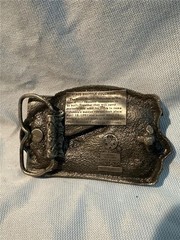 Vintage 3D 1982 The Space Shuttle Columbia Belt Buckle Bergamot Brass Works