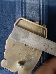 vintage baron Harley Davidson Belt Buckle Solid Brass Eagle Wings