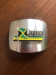 Jamaica Flag Jamaican Rasta Caribbean Montego Bay Metal Unisex Men’s Belt Buckle