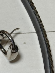 GUCCI Pre-Owned Silver Thin Leather Belt
