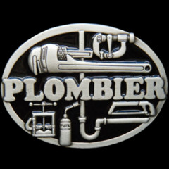Plombier Plomberie French Plumber Tools Occupation Belt Buckle Boucle Ceinture