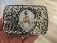 Naughty Pony Belt Buckle Cute Horse Equestrian Hunter Jumper Style Gift